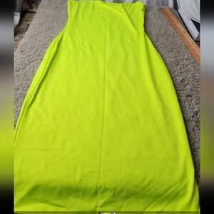 Women's Bright Yellow Sleeveless Dress - Unknown - M
